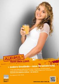 Kampagnenbild - Trink kein Alkohol während der Schwangerschaft von kenn dein Limit