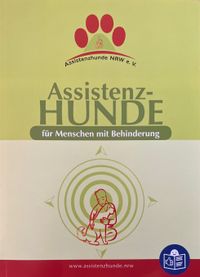 Titelseite der Broschüre Assistenzhunde für Menschen mit Behinderung